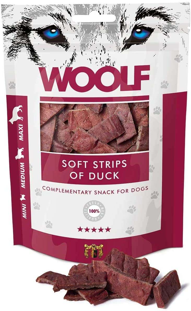 Woolf Dog Soft Strips of Duck